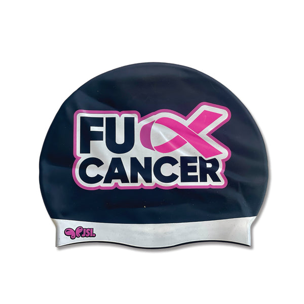 F**K CANCER SILICONE SWIM CAP