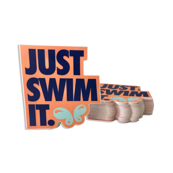 JUST SWIM IT (STACKED) 3 STICKER PACK