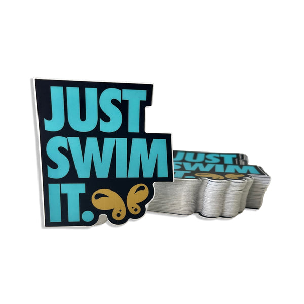 JUST SWIM IT (STACKED) 3 STICKER PACK