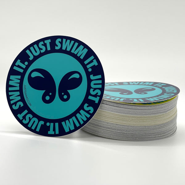 JUST SWIM IT 3 ROUND STICKER PACK